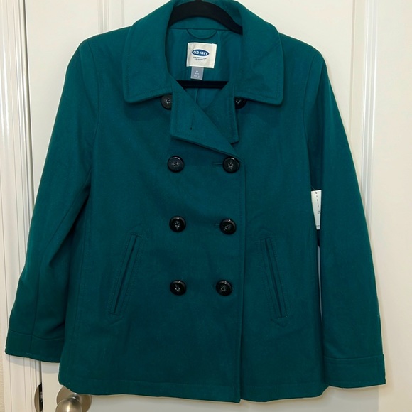 Old Navy Jackets & Blazers - NWT Old Navy Teal Peacoat Size Medium Petite